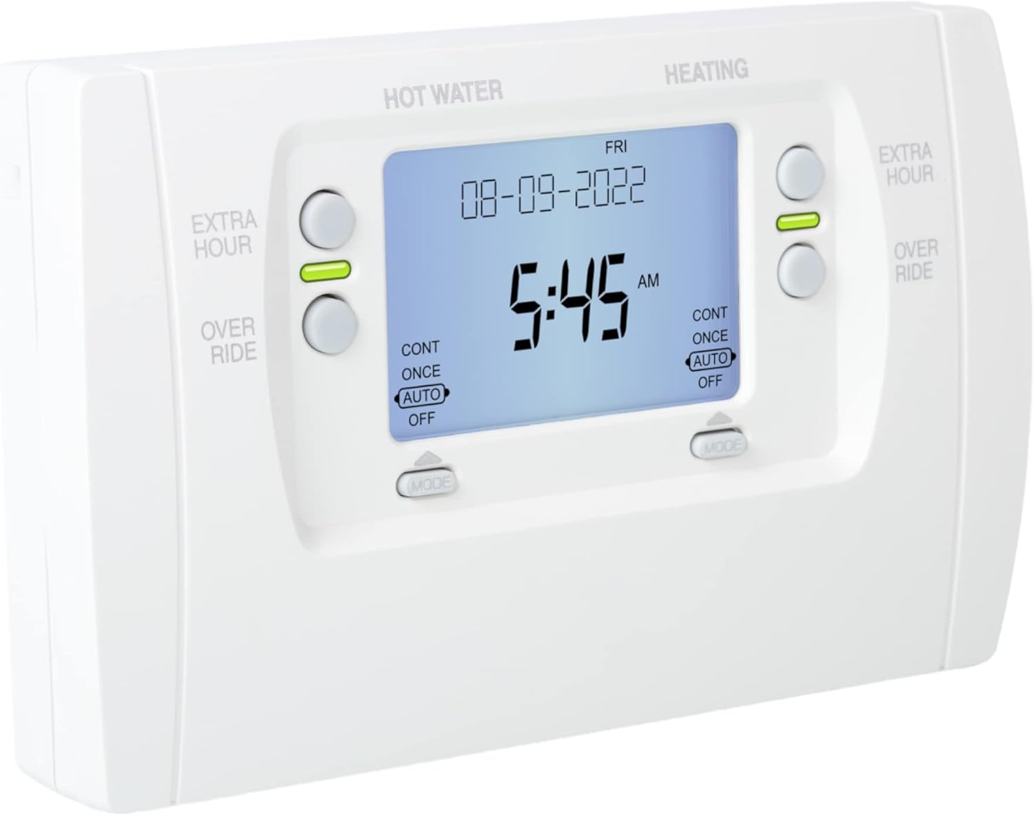 Pro Controls 7 Day 2 Channel Heating Programmer Direct Replacement for Honeywell ST9400C Heating Hot Water Control Compatible with Honeywell ST699 ST799 ST7100, White