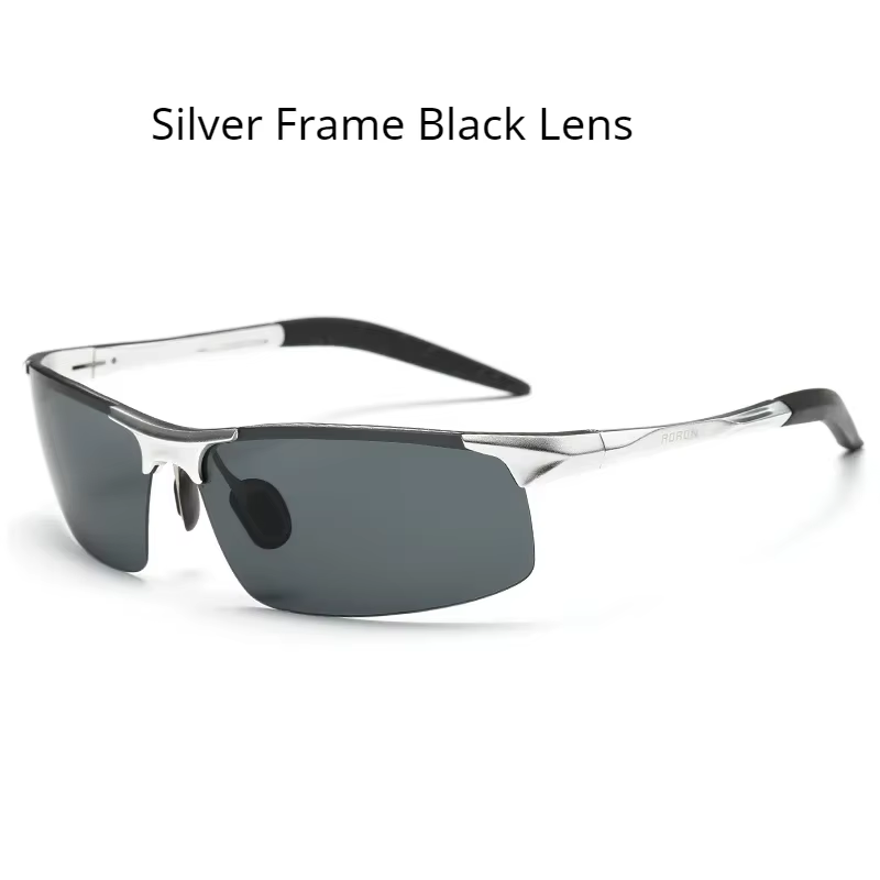 Driving Polarized Sunglasses Men Aluminum Magnesium Frame Sport Sun Glasses Driver Retro Goggles Sunglass UV400 Anti-Glare