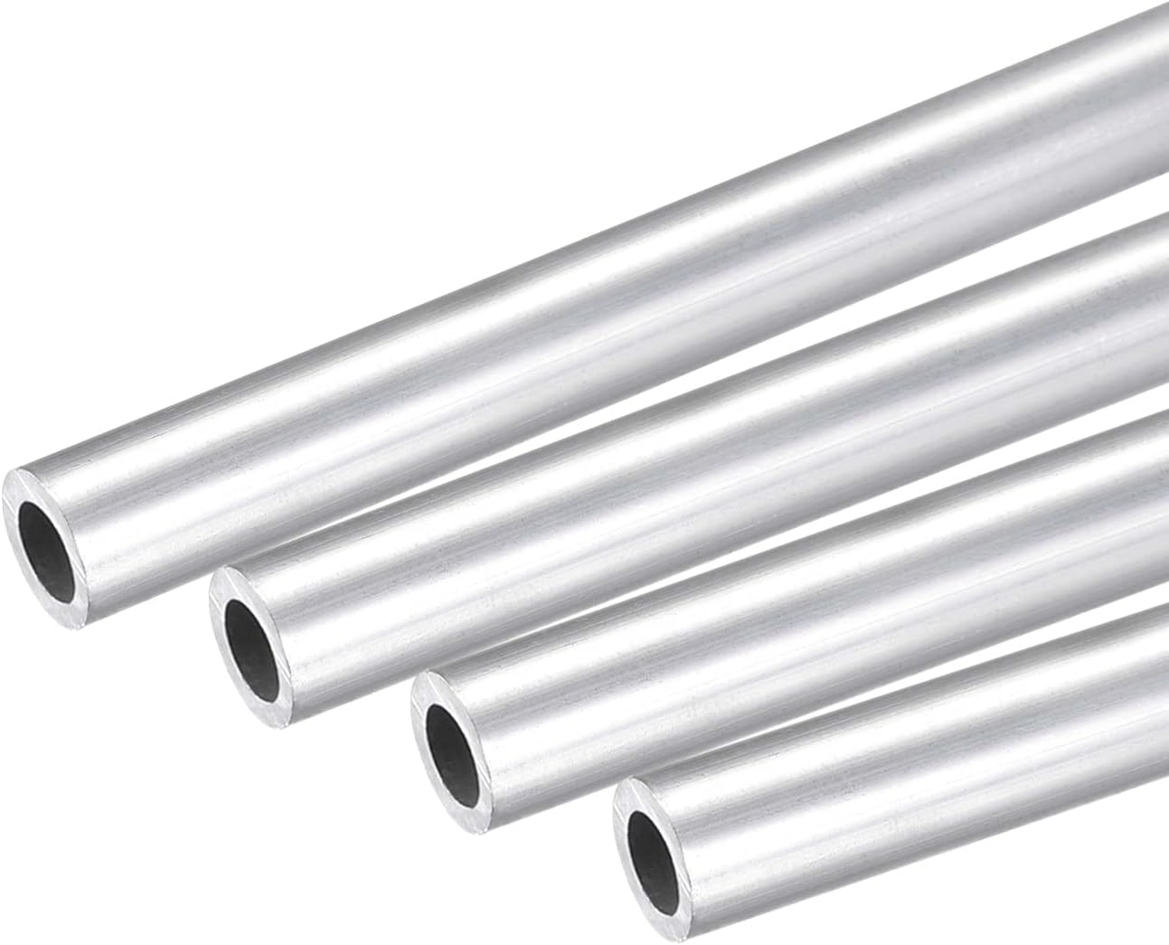 Tubo redondo de aluminio 6063 de 6 mm de diámetro exterior y 4 mm de diámetro interior, 250 mm