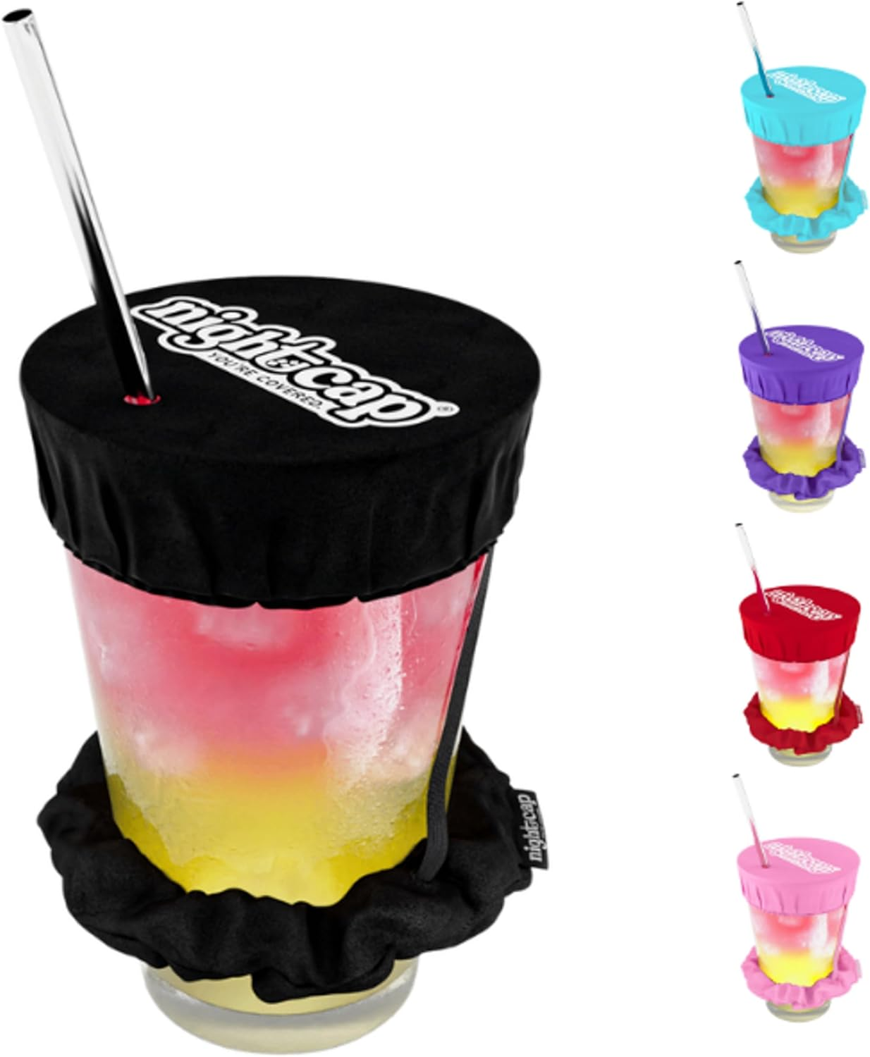 Drink Cover Scrunchie Anti-Spiking Reusable Cup Cover