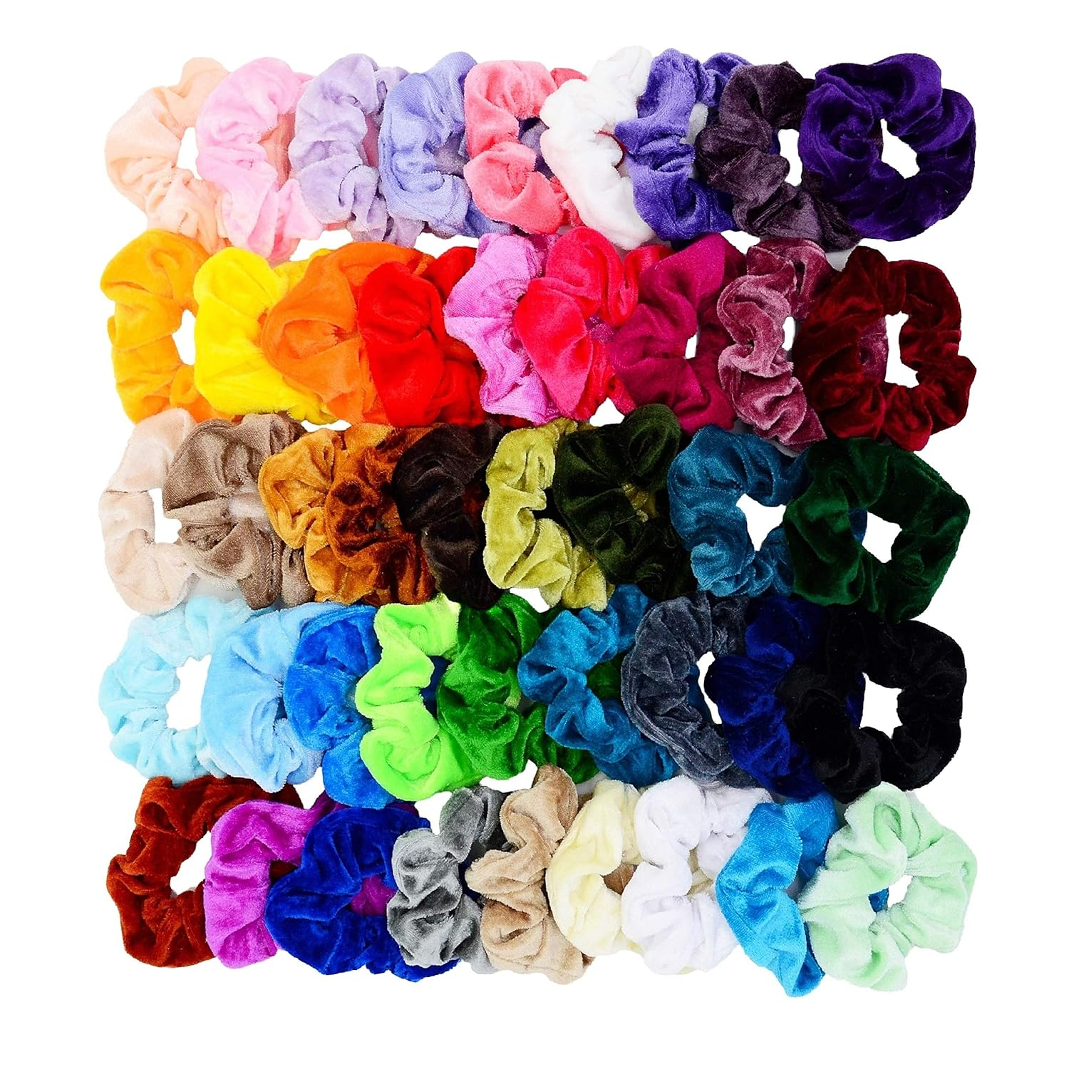 45 PCS Velvet Hair Scrunchies for Women & Girls