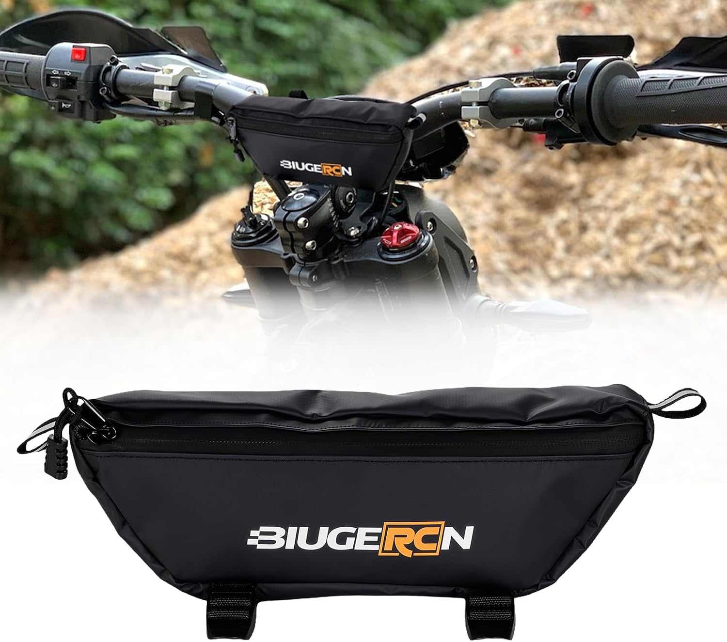 Motorcycle Handlebar Bag Universal for Surron Talaria E-Bike Motocross | Universal Handlebar Tool and Storage Bag, Fit for Surron S X L1E and Talaria X3 MX4 MX5, Motocross and Enduro Riding