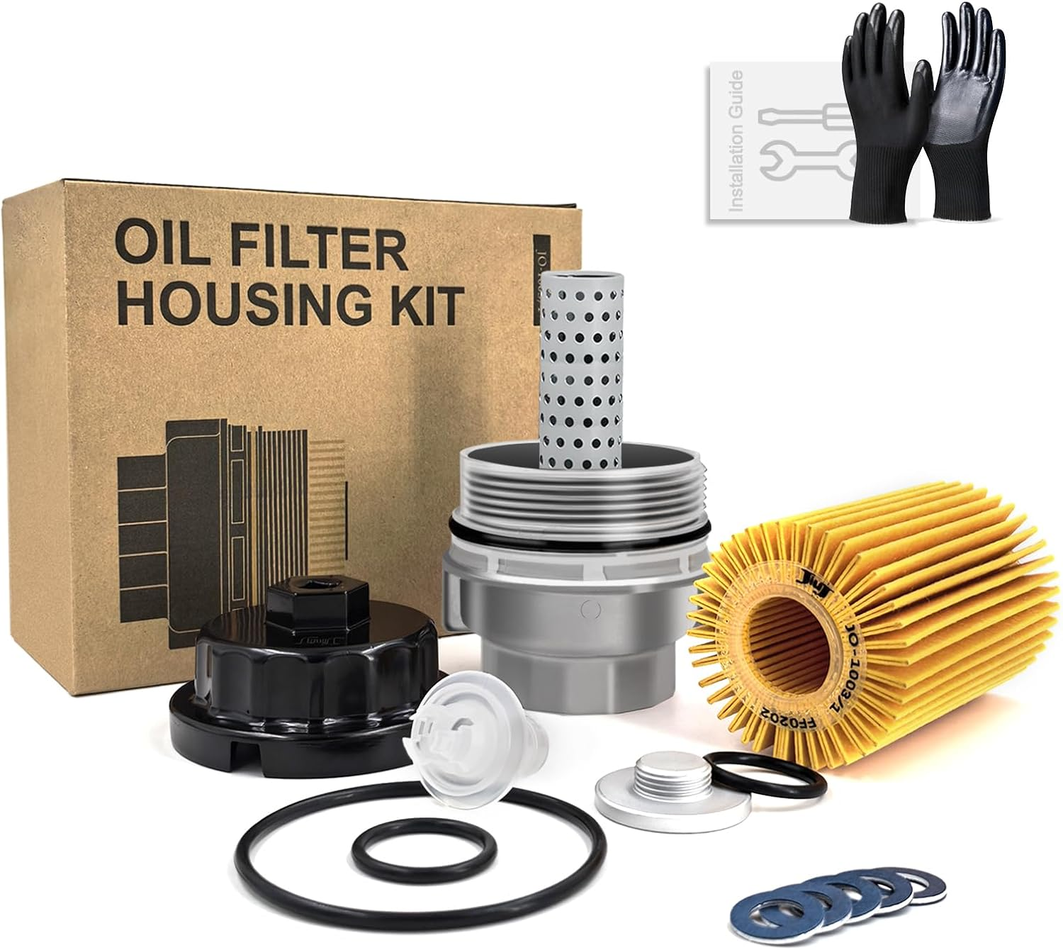 04152-YZZA4 Oil Filter Housing Cap Kit for Tundra 5.7L V8 2007-2021