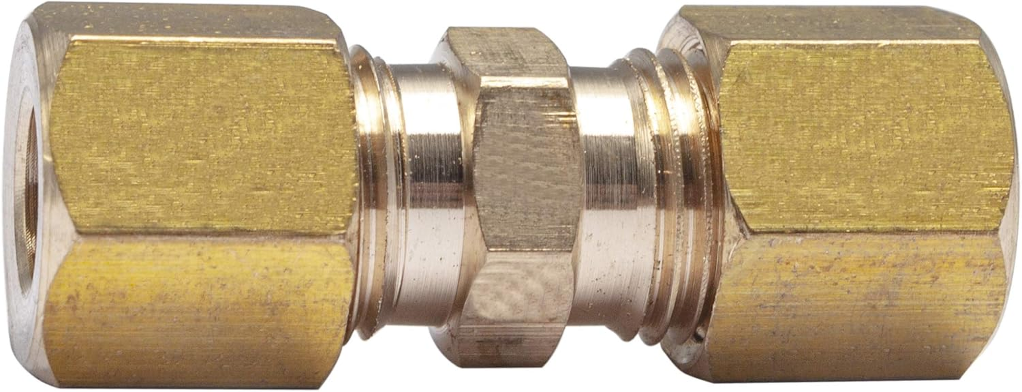 LTWFITTING 1/4-Inch OD Compression Union,Brass Compression Fitting(Pack of 300)