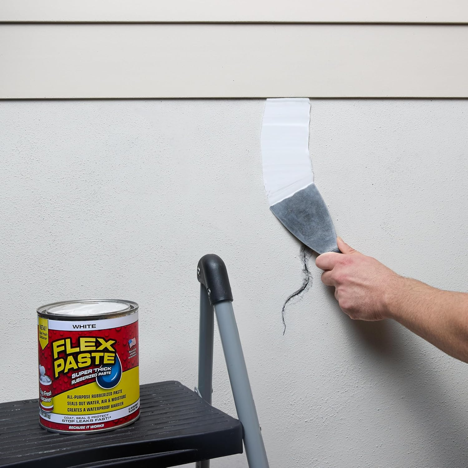 Flex Paste Super Thick Waterproof Rubberized Paste 1.36 Kg, White - Picture 6 of 14