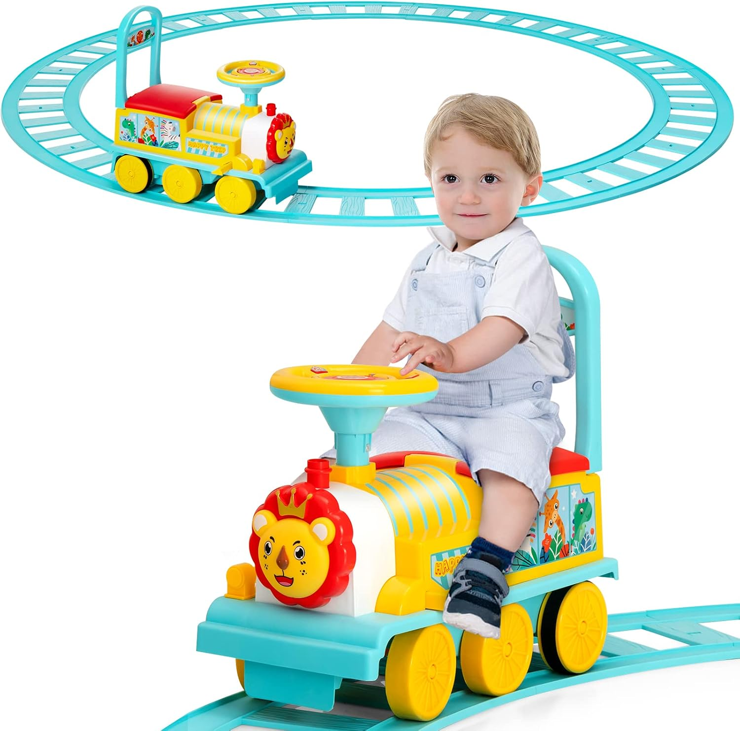 Ride on Train with 16 PCS Tracks