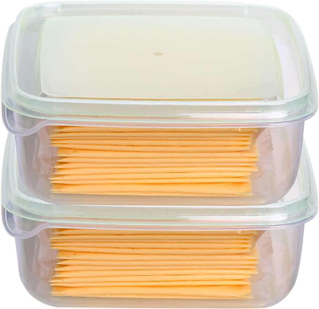 2 Pack-Cheese slicer Storage Containers with lids airtight Keeps slice Cheese...