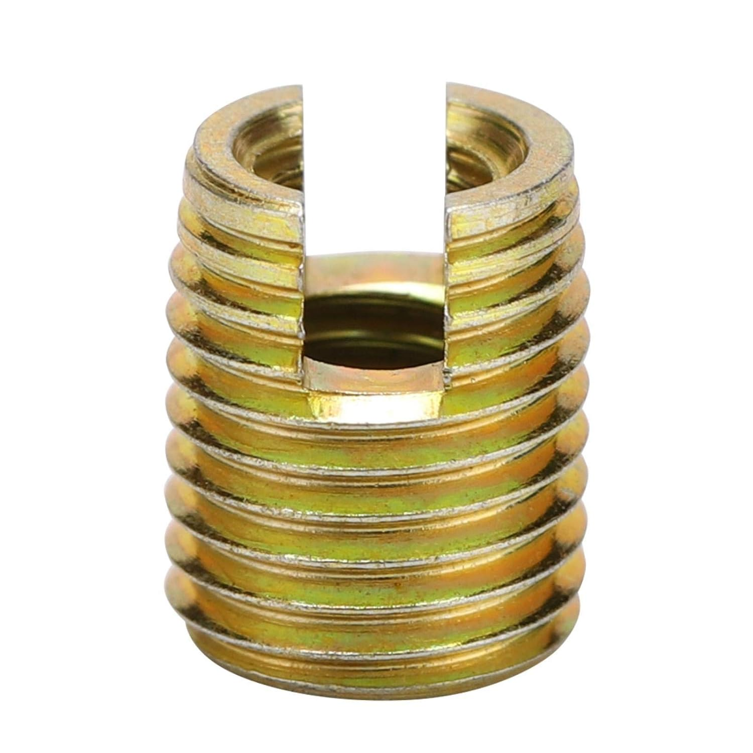 20Pcs 302 Self-Tapping Inserts,Carbon Steel Self-Tapping Screw Thread Inserts,Wood Insert Nut Furniture Wood Inserts Threaded Inserts(Inner M2*0.4 Outer M4.5 * 0.5: 6Mm / 0.2In)