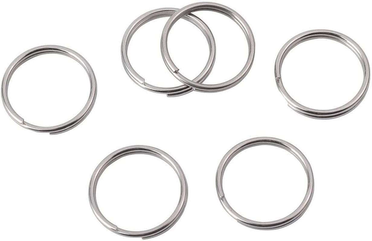 1/2 Inch Split Key Rings,Stainless Steel Dog Tag Mini Rings,Small Key Chain Ring