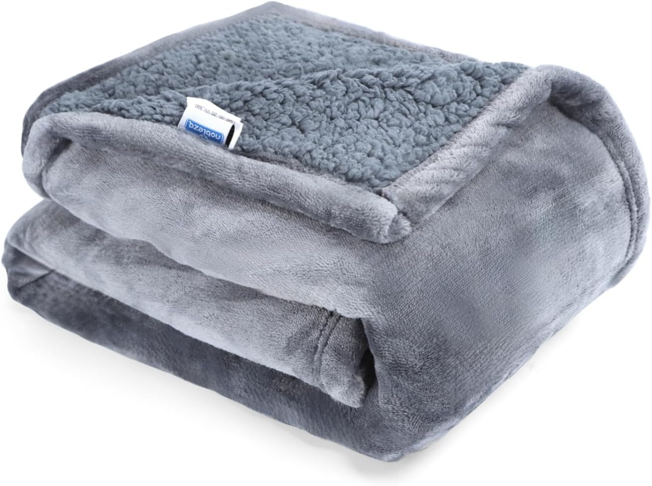 Waterproof Dog Blanket, 100X75Cm Dog Blankets Washable for Medium Dogs and Cats, Reversible Soft Plush Fleece Pet Blanket, Kitten Puppy Throw, Dog Sofa Cover Protector, Grey