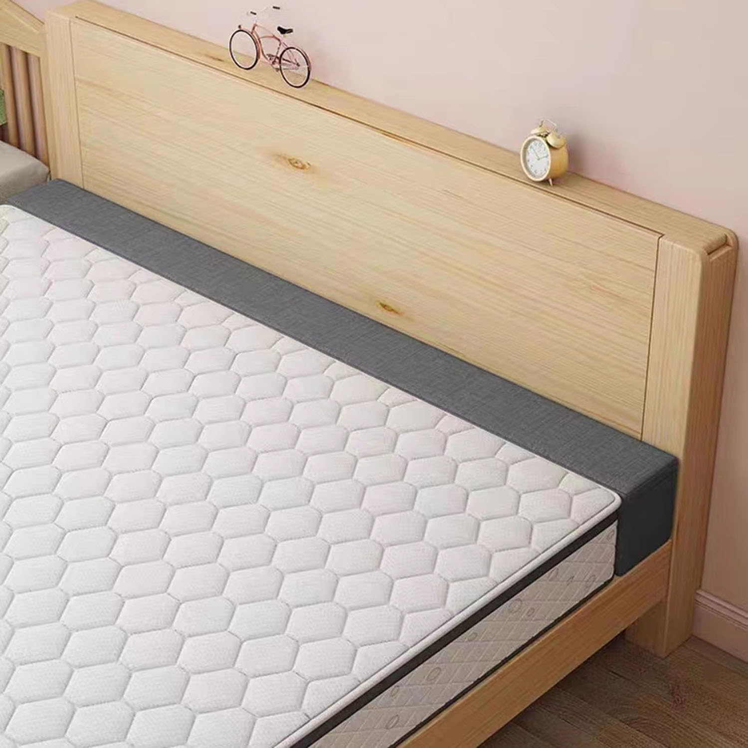 Bed Gap Filler for Headboard Space Filler Bed Crack Pillow Stopper Wall Side Mattress Extender Memory Foam Mattress Gap Filler Twin Bed 39X4X10 Inches