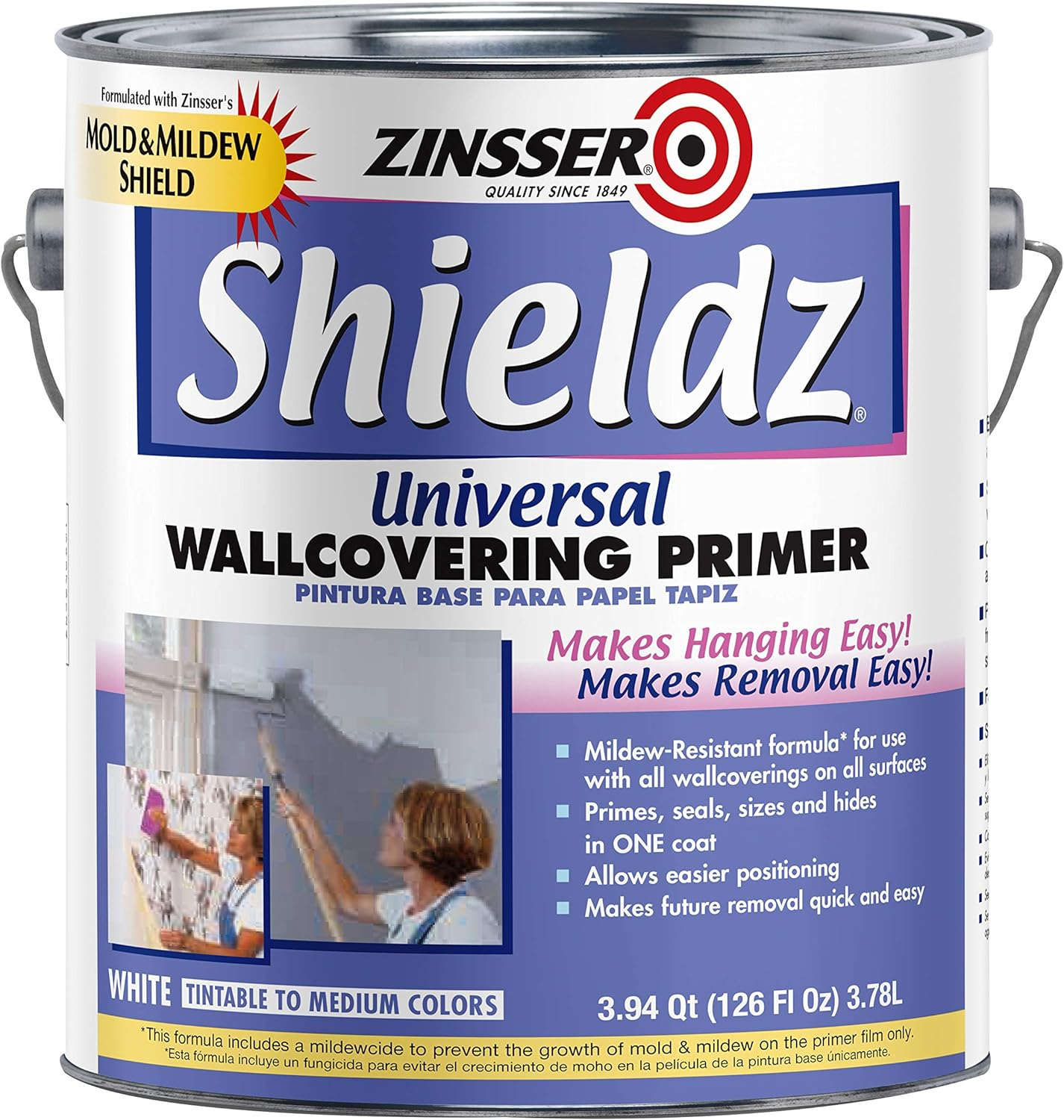 1 Gal 02501 White , Shieldz Universal Wallcovering Primer Sealer