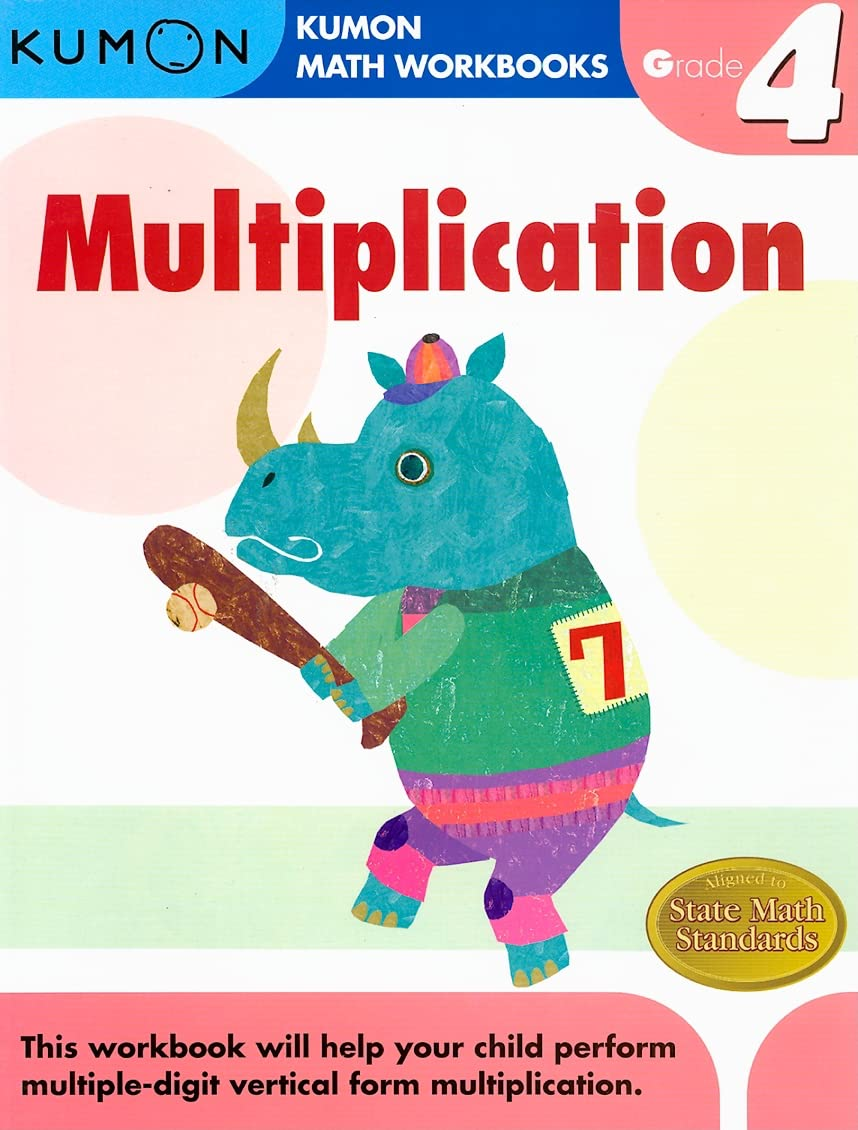 Kumon Grade 4 Multiplication (Kumon Math Workbooks) New