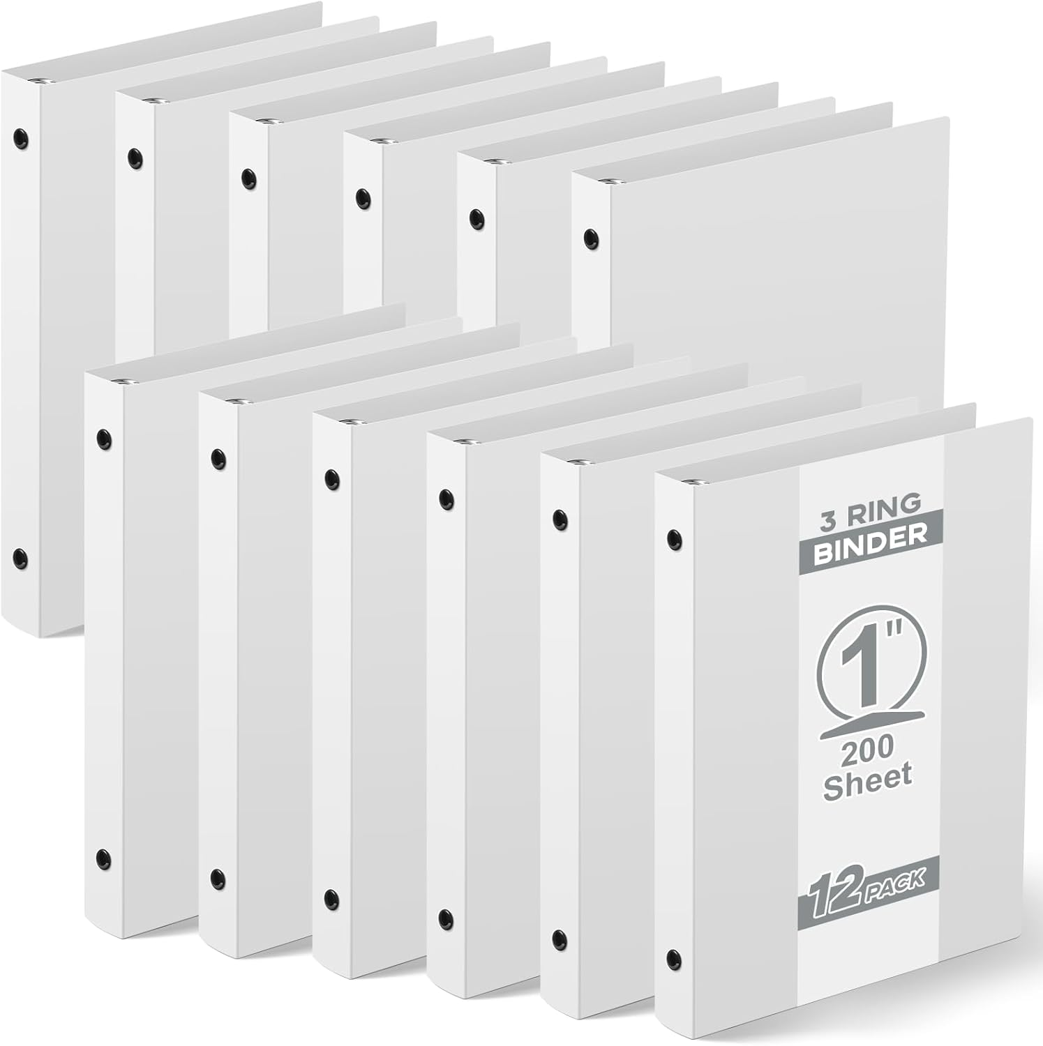 12 Pcs 1 Inch Mini 3 Ring Binders Fits 5.5