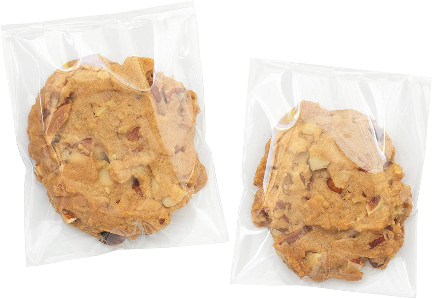 Clear Resealable Cellophane Bags 4x6 Inches - 200 Pack for Cookies & Candy