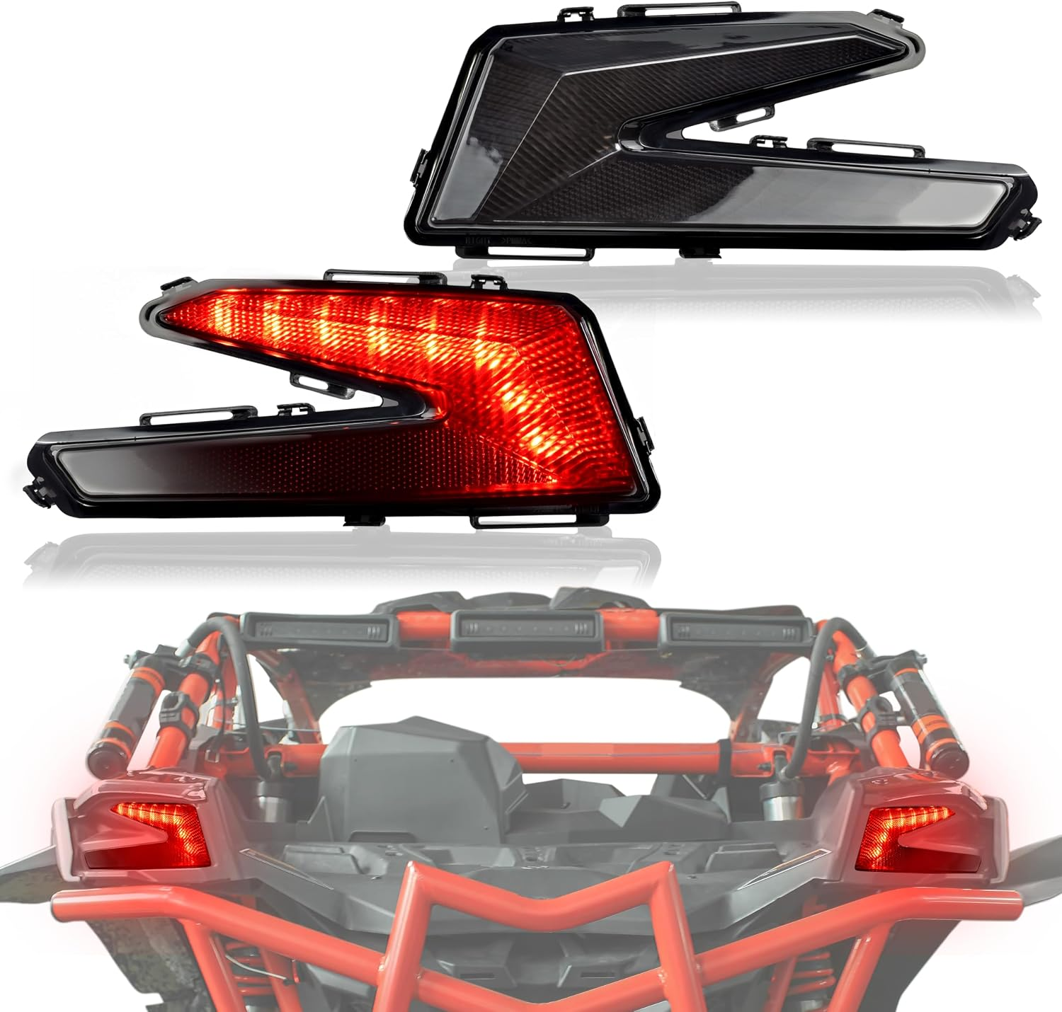LED Taillights Assembly for Can Am X3, Rear Tail Lights Brake Stop Lights Tail Lamps for Can-Am Maverick X3 XDS XRS Max Turbo R 2017-2026 Accessories (2PCS, #710004744)