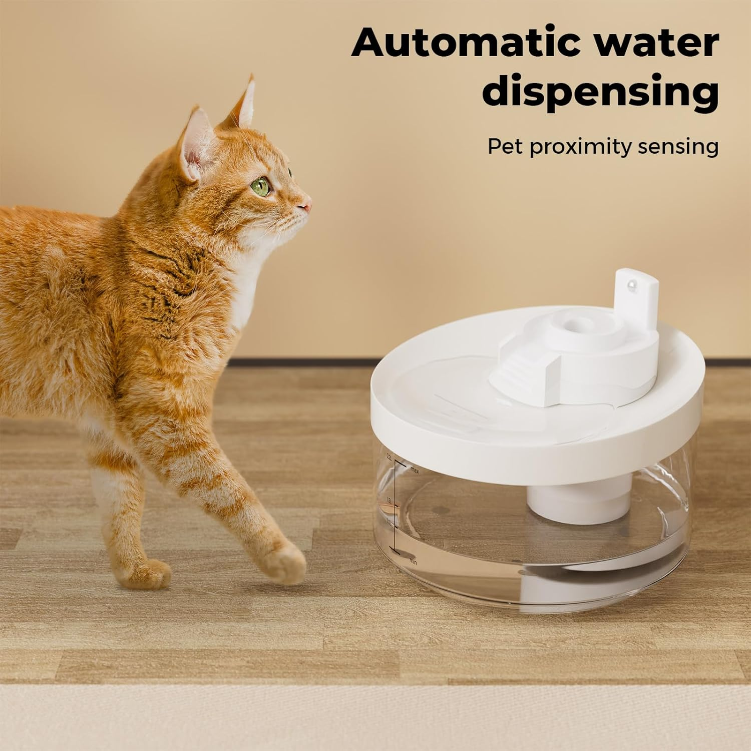 PaWz Smart Pet Water Fountain 2.2L for Cats Dogs, LED Automatic Cat Drinking ... - Picture 5 of 14