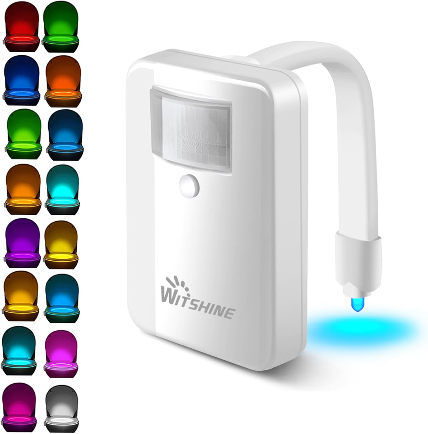 Toilet Bowl Night Light with Motion Sensor, 16 Colors LED Stuff for Bathroom Decor - Cool & Unique Gadget for Kids, Men & Women, Fartherday'S Gift