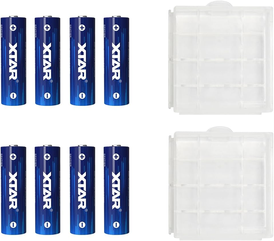 XTAR New 8-Pack 1.5V AA 4150mWh Rechargeable Li-ion Batteries with Low-Voltag... - Picture 9 of 14
