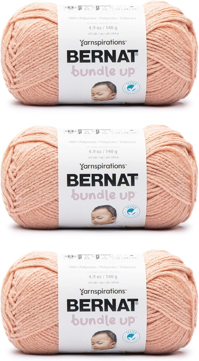 Bernat Bundle Up Green Mist Yarn - 3 Pack of 141g/5oz - Polyester - 4 Medium ... - Picture 11 of 13