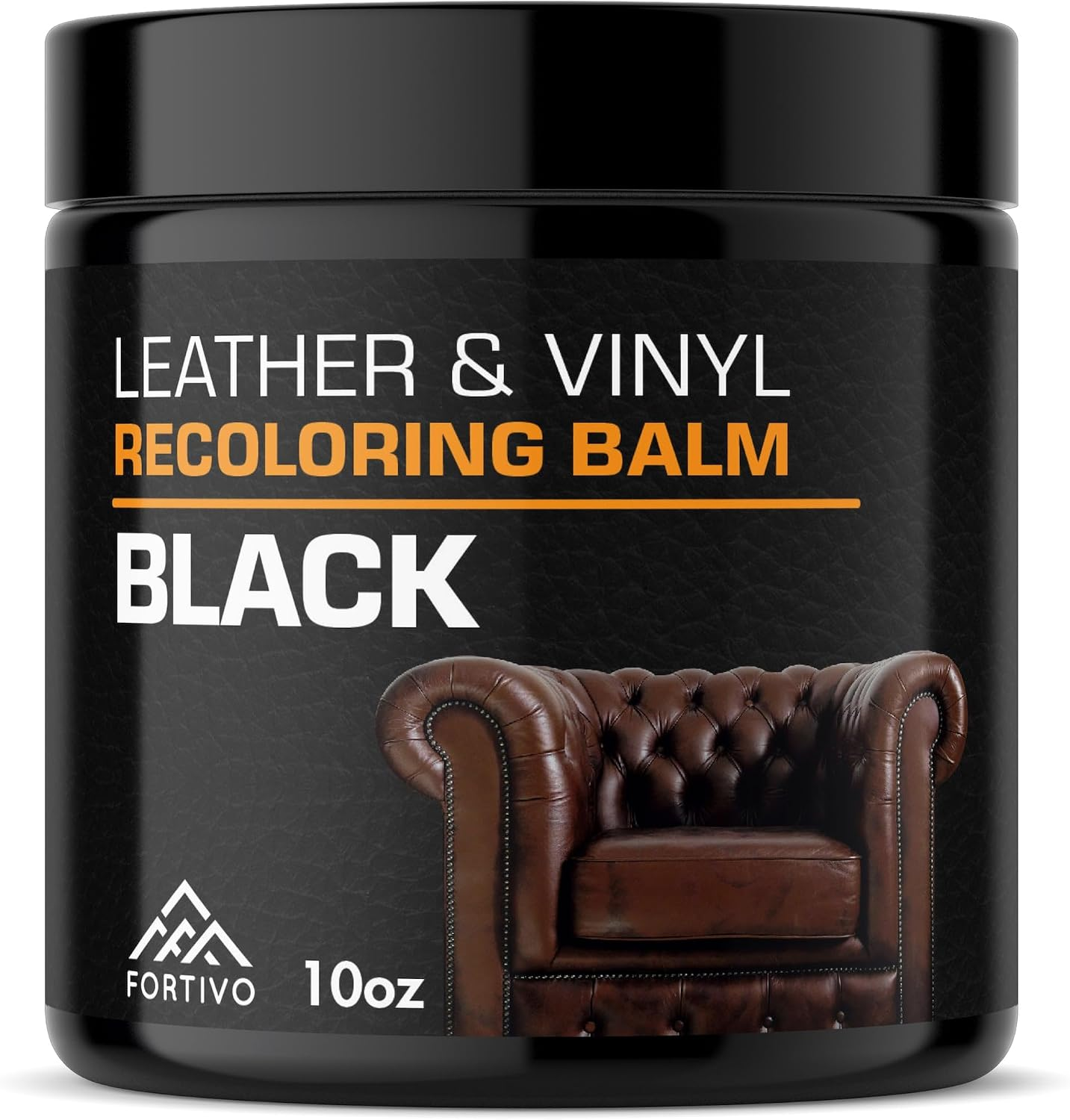 Balsamo restaurador de color para cuero en sofas y asientos de auto 10 oz
