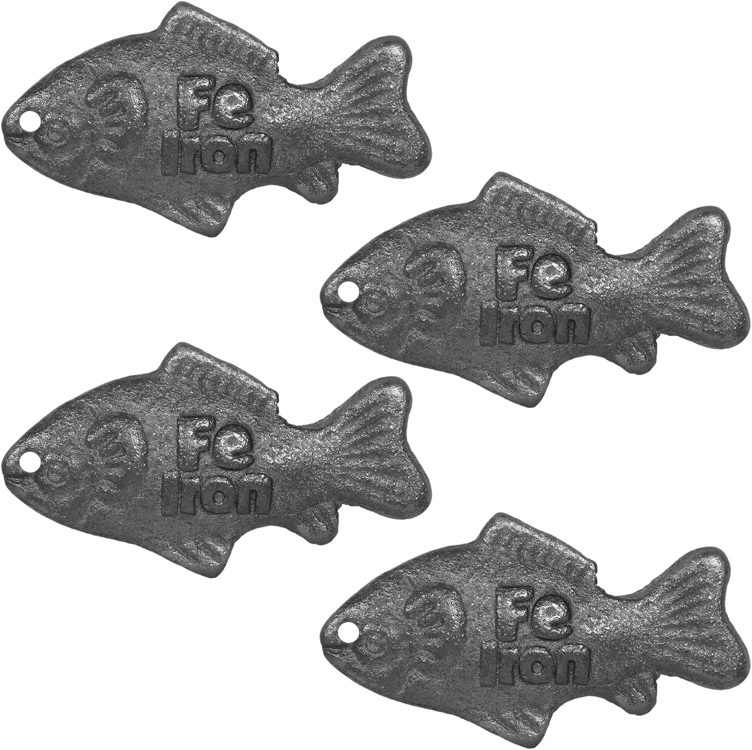 4 Pcs Iron Fish Cooking Tool for Daily Iron Support, Safe Cast Iron Option for Families and Individuals with Low Iron, Reusable and Easy to Use in Everyday Cooking