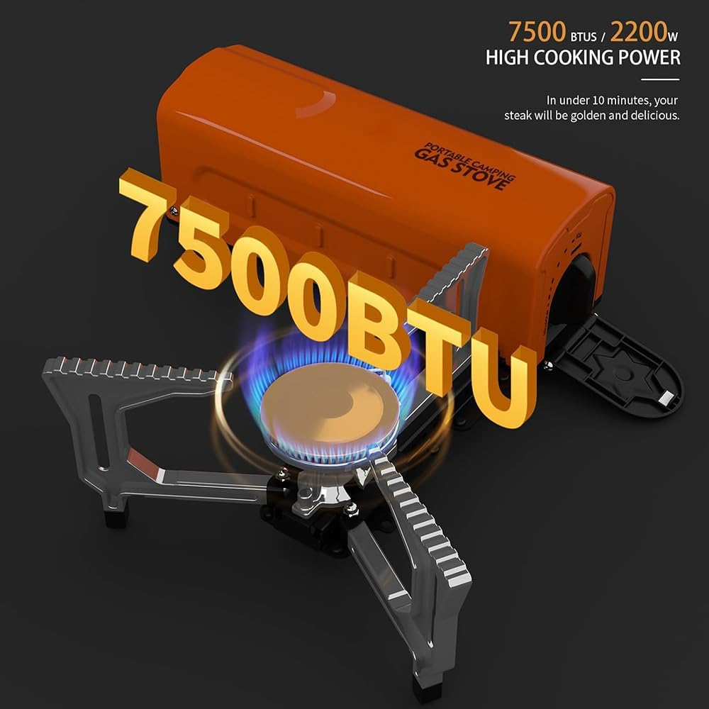Solohike Portable Camping Stove Camping Cassette Stoves with Carrying Bag for... - Picture 4 of 14