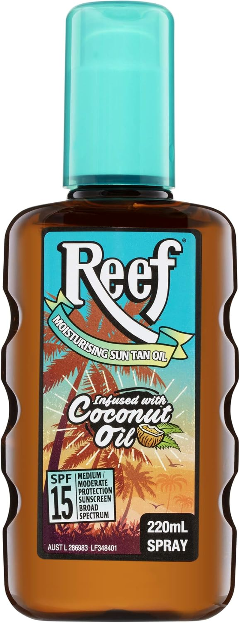 Moist Moisturising Sunscreen Coconut Oil Spray SPF15, 220Ml