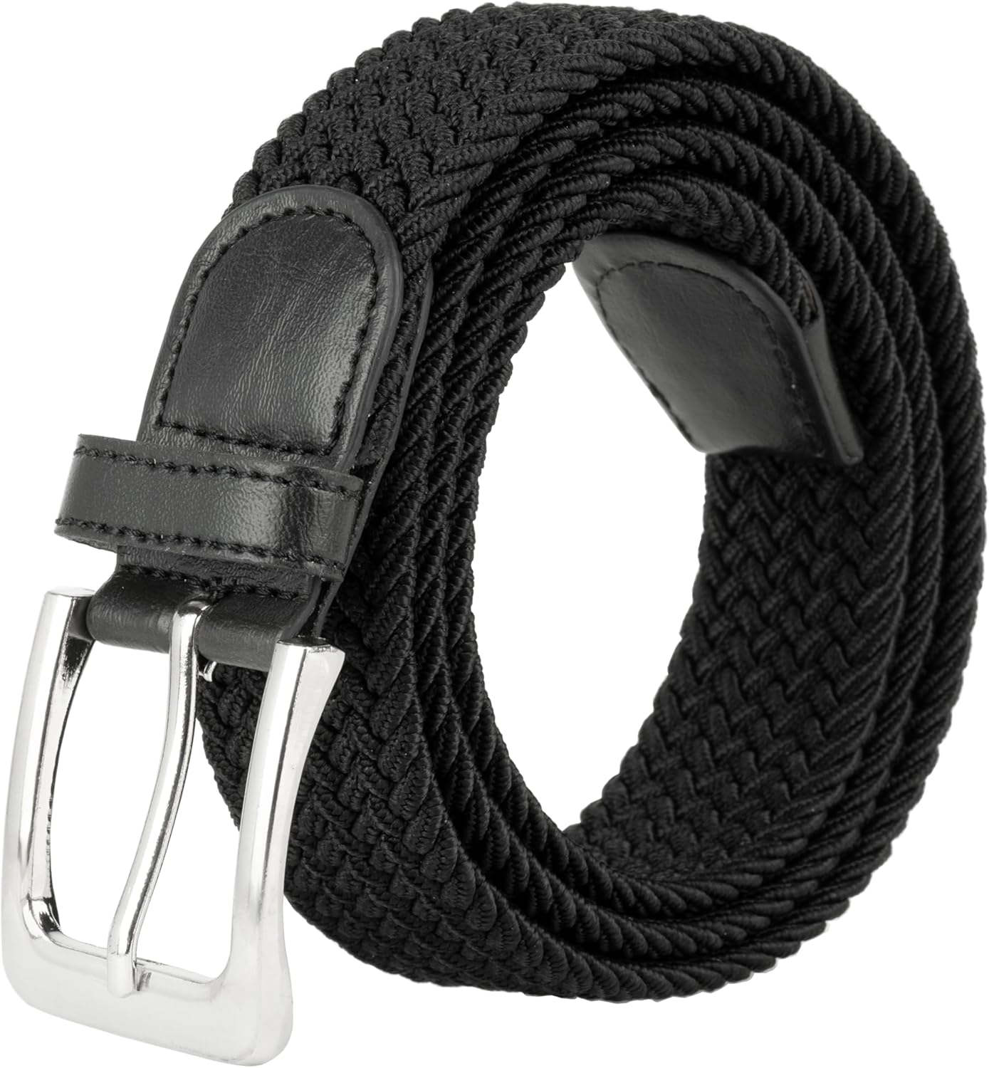 Canvas Elastic Fabric Woven Stretch Multicolored Braided Belts