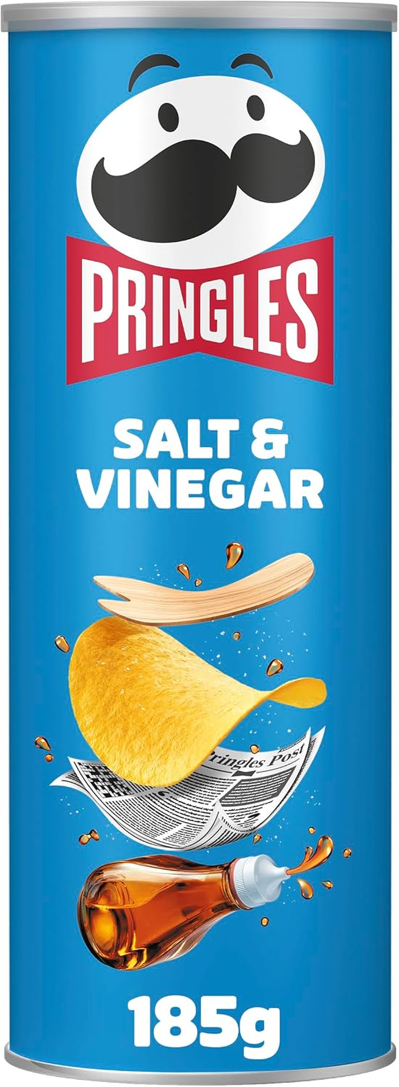 Pringles Salt & Vinegar Sharing Crisps 185g