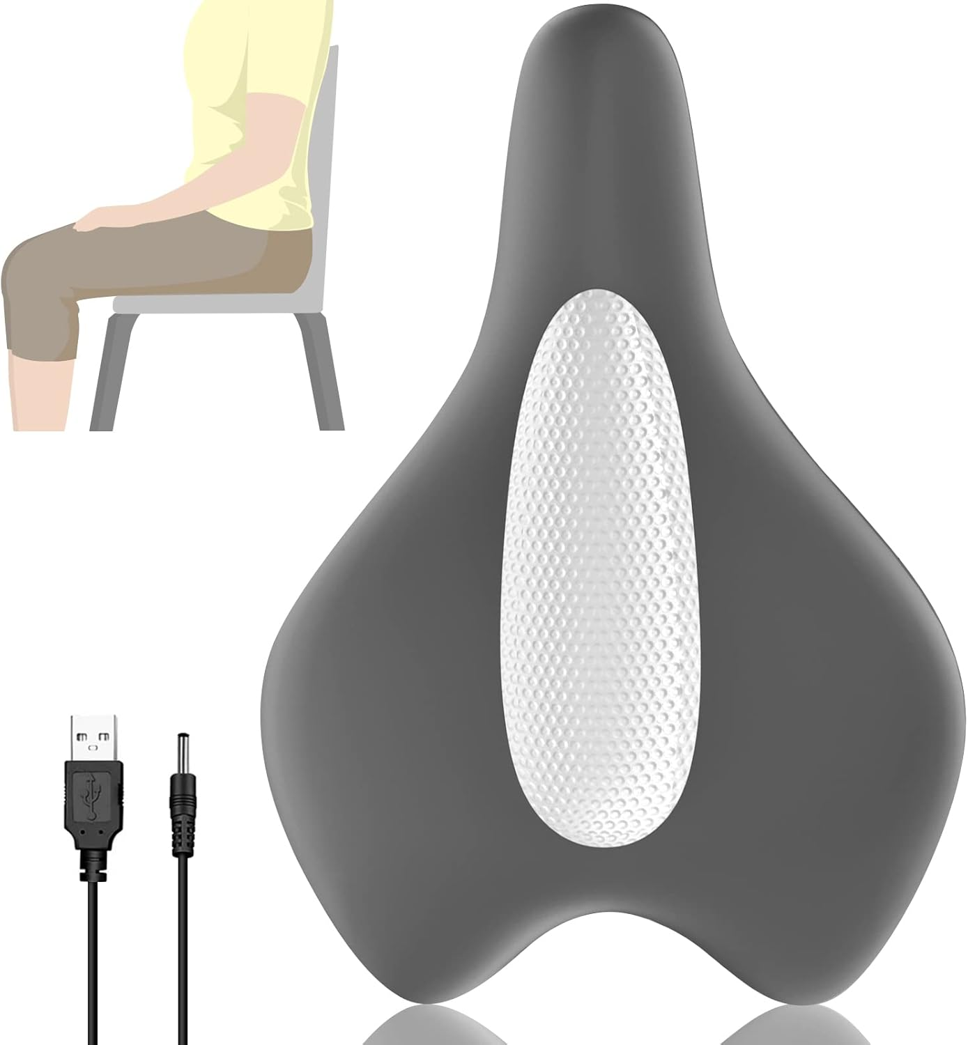 Pelvic Floor Strengthening Device for Enhanced Bladder Control, Gray