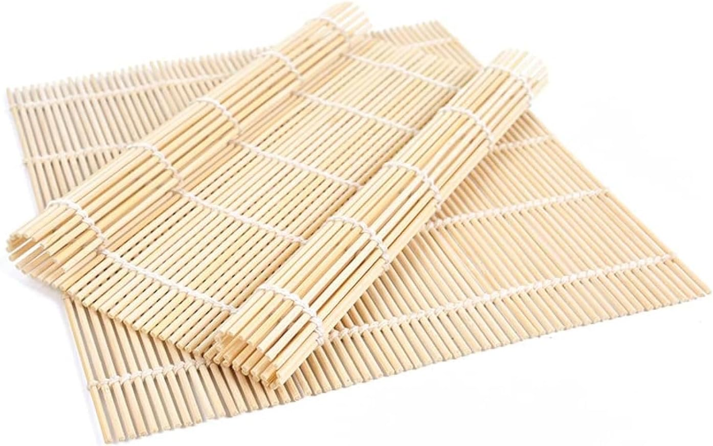 2 Pack Bamboo Sushi Rolling Mat, Sushi Roll Maker, Sushi Bazooka (9.5