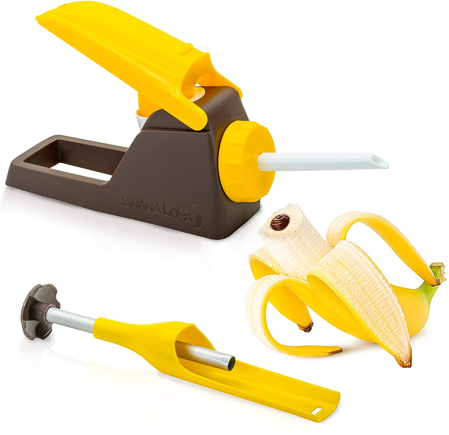 Banana Loca® Kitchen Gadget - Core & Fill a Banana While Still in Its Peel