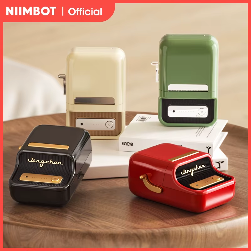 B21 Mini Thermal Printer Wireless Barcode Label Maker Bluetooth Portable Adhesive Label Printers for Office Commercial