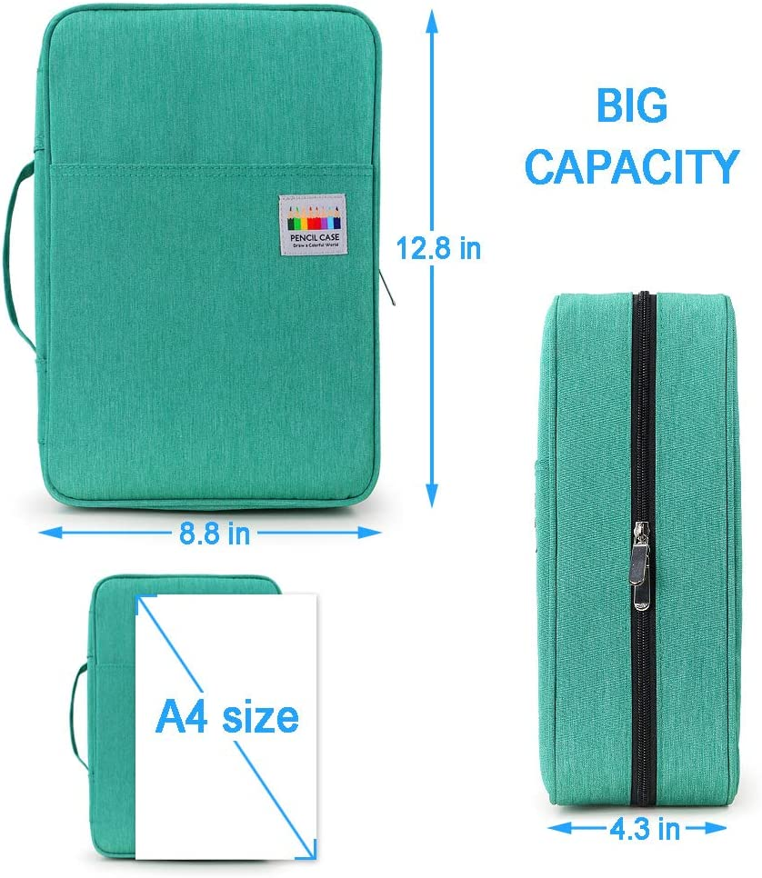 300 Slots Pencil Case Colored Pencil Case Organizer with Handy Wrap & Zipper,... - Picture 8 of 21