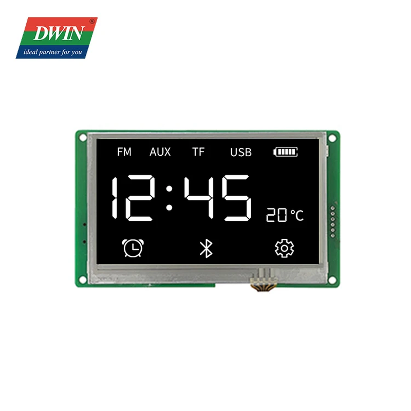 4.3 inch 480*272 Pixels Resolution 262K Colors TV-TN-TFT-LCD Commercial Grade DMG48270C043_04W
