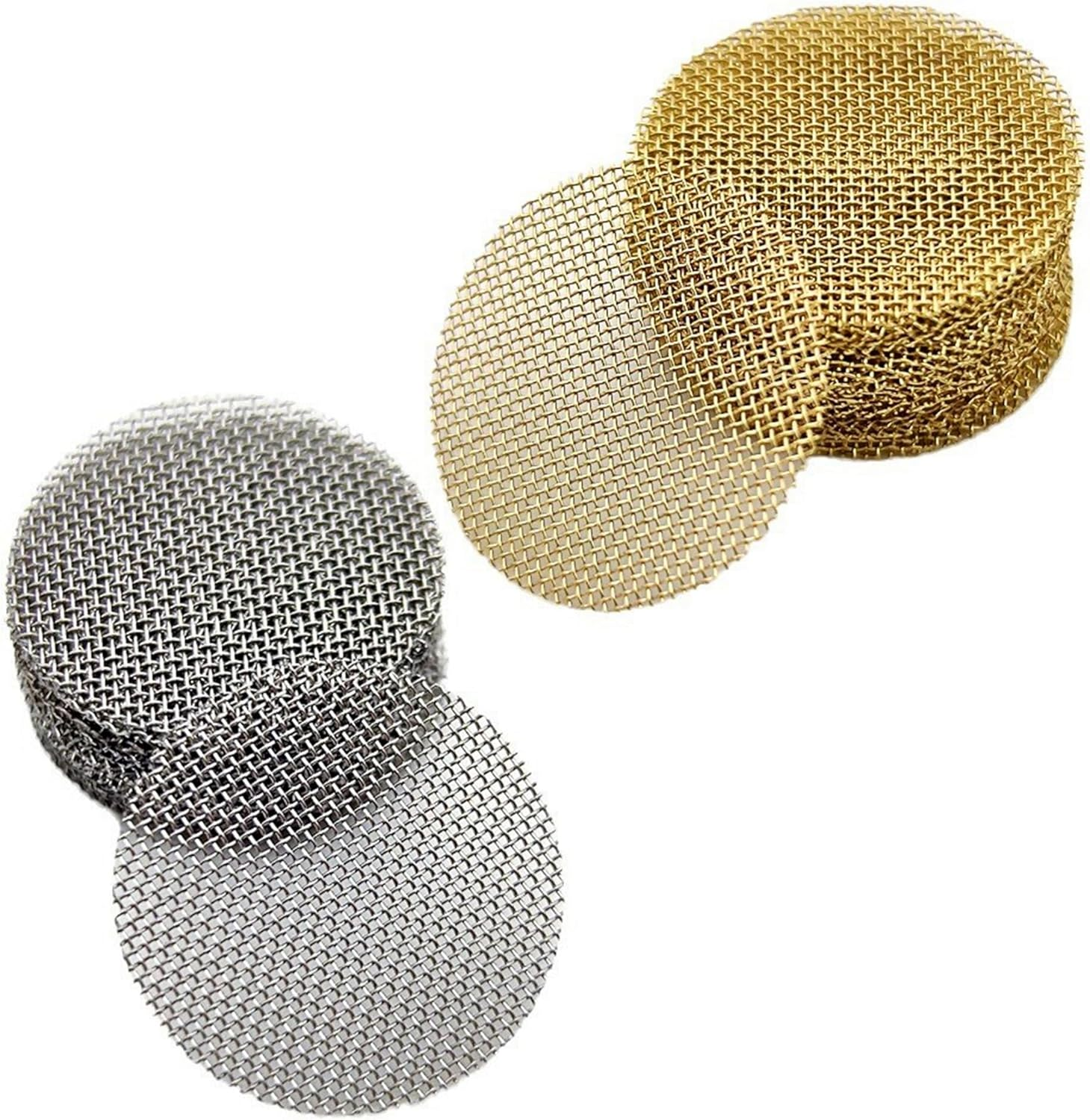 220pcs Pipe Screens, 3/4 Inch (0.75 Inch) Pipe Screen Filters, 110pcs Premium Stainless Steel Pipe Screens and 110pcs Brass Filters