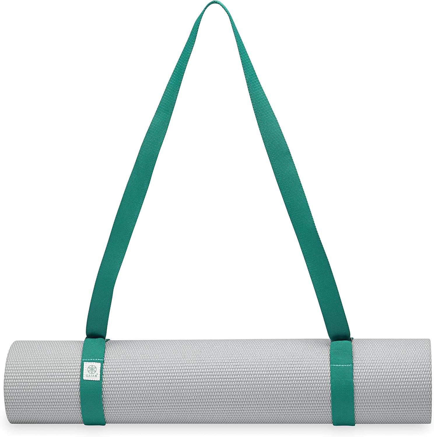 Easy-Cinch Yoga Mat Sling - Durable Carrying Strap for Yoga Mat with Metal D-Rings for Secure Fit (No Mat Included)