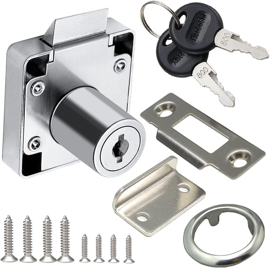 Automatic Lock Tongue Cabinet Drawer Lock Furniture Locker Lock Showcase Lock Drilling Diameter 3/4