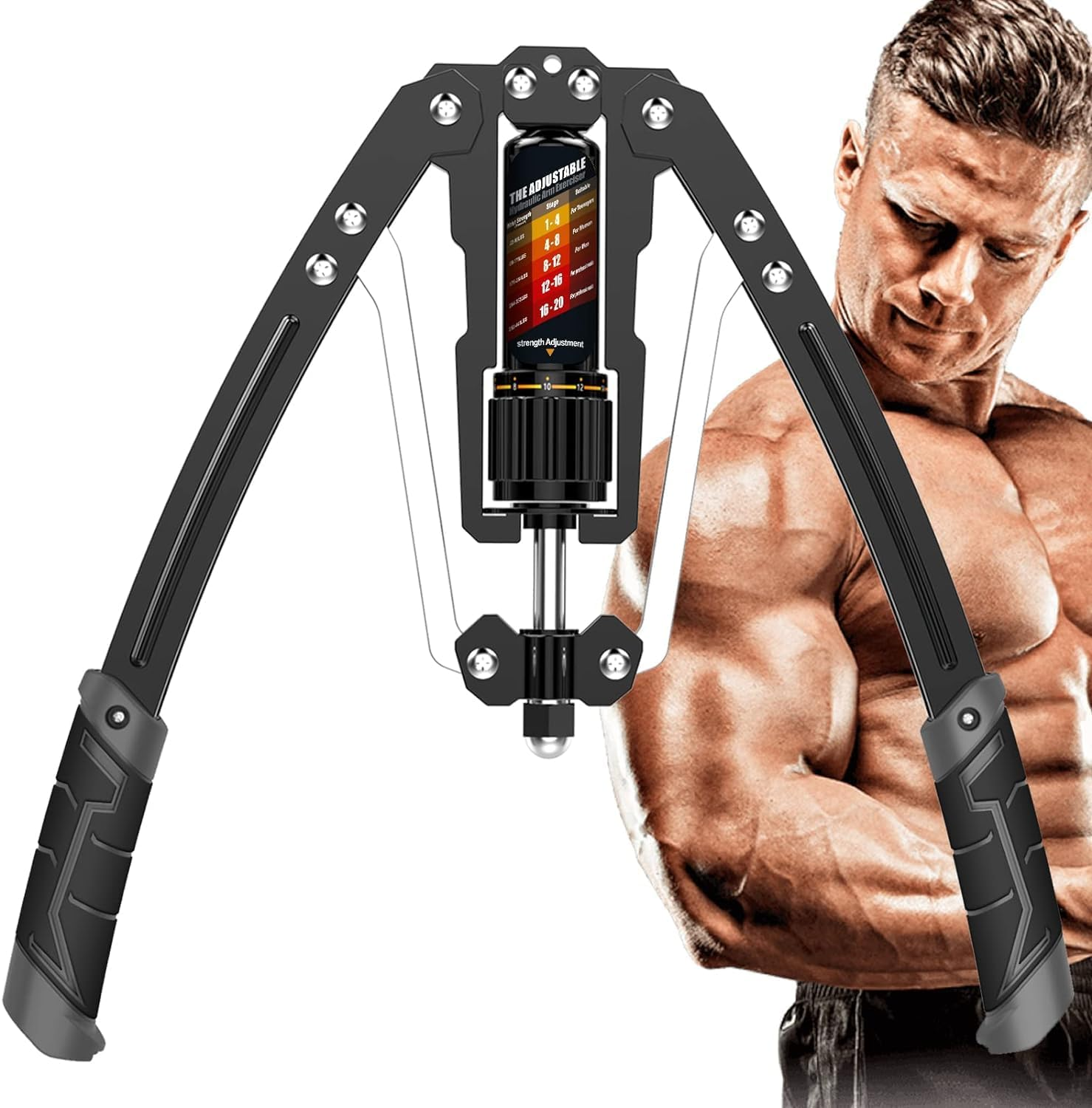 EAST MOUNT Twister Arm Exerciser - Adjustable 22-440Lbs Hydraulic Power, Home Chest Expander, Shoulder Muscle Training Fitness Equipment, Arm Enhanced Exercise Strengthener.