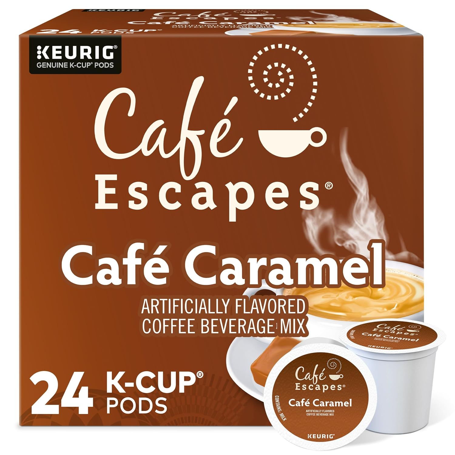 Café Caramel, Keurig Single-Serve K-Cup Pods, 24 Count