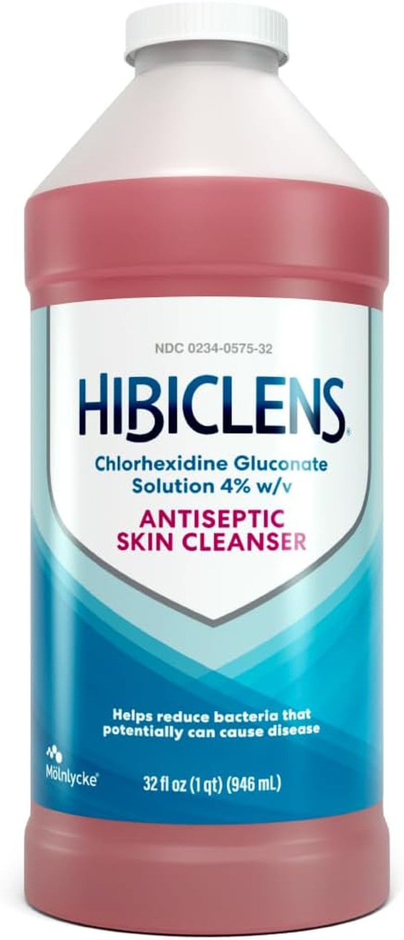 Hibiclens – Antimicrobial and Antiseptic Soap and Skin Cleanser – 32 Oz – for Home and Hospital – 4% CHG, Packaging May Vary