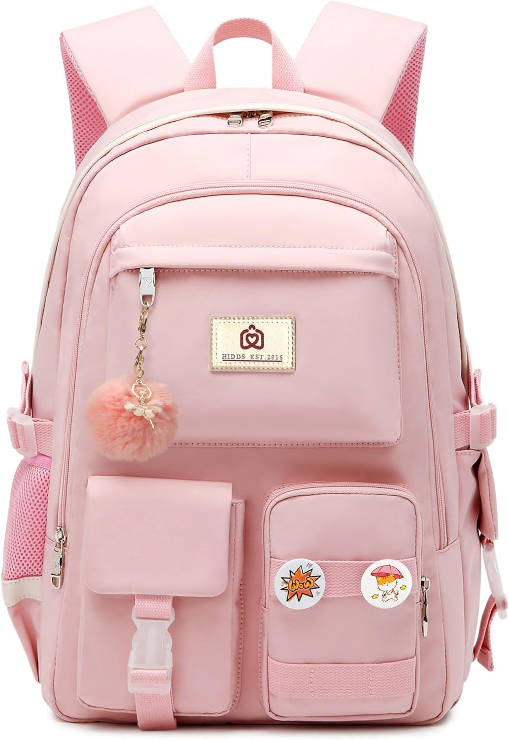 Laptop Backpacks 15.6 Inch School Bag College Backpack Anti Theft Travel Daypack Large Bookbags for Teens Girls Women (Pink)