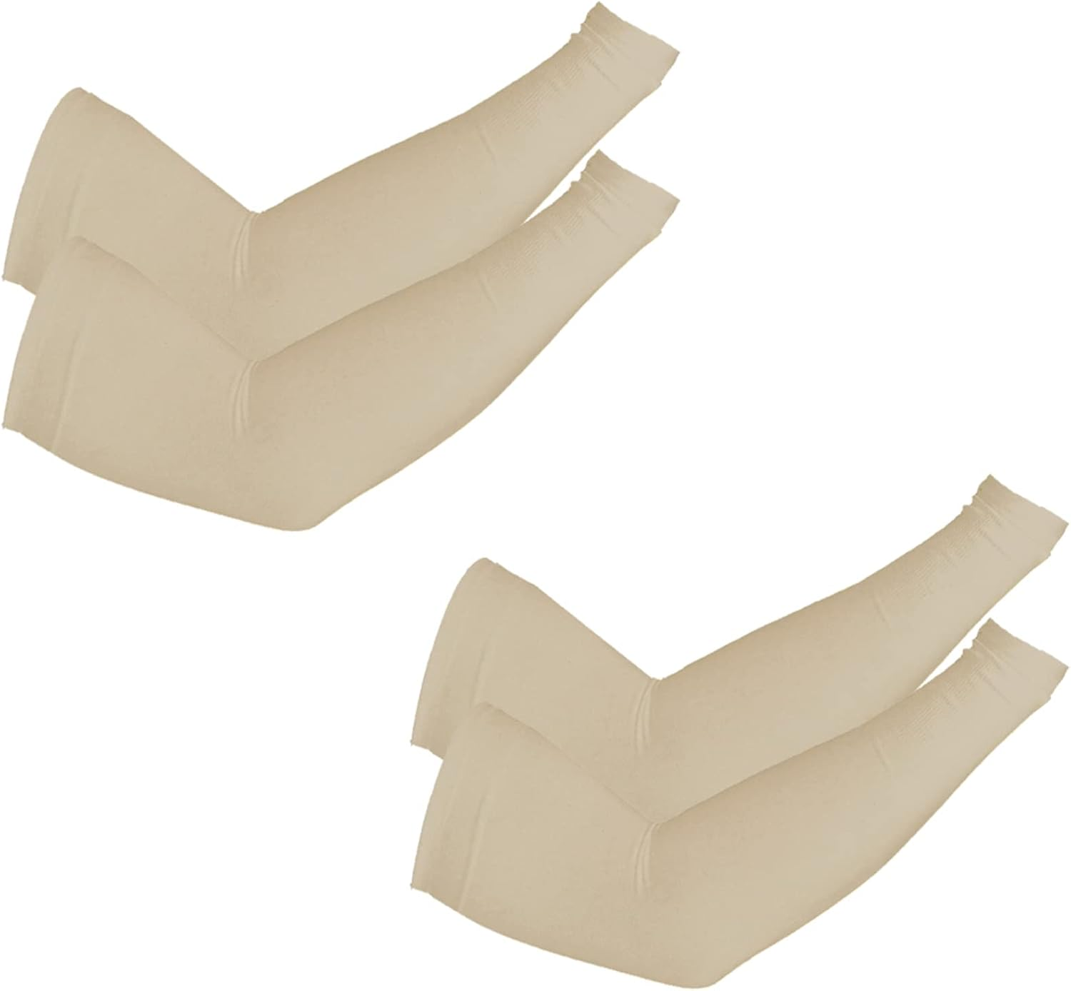 2 pares de mangas de enfriamiento con protección UV para hombres y mujeres