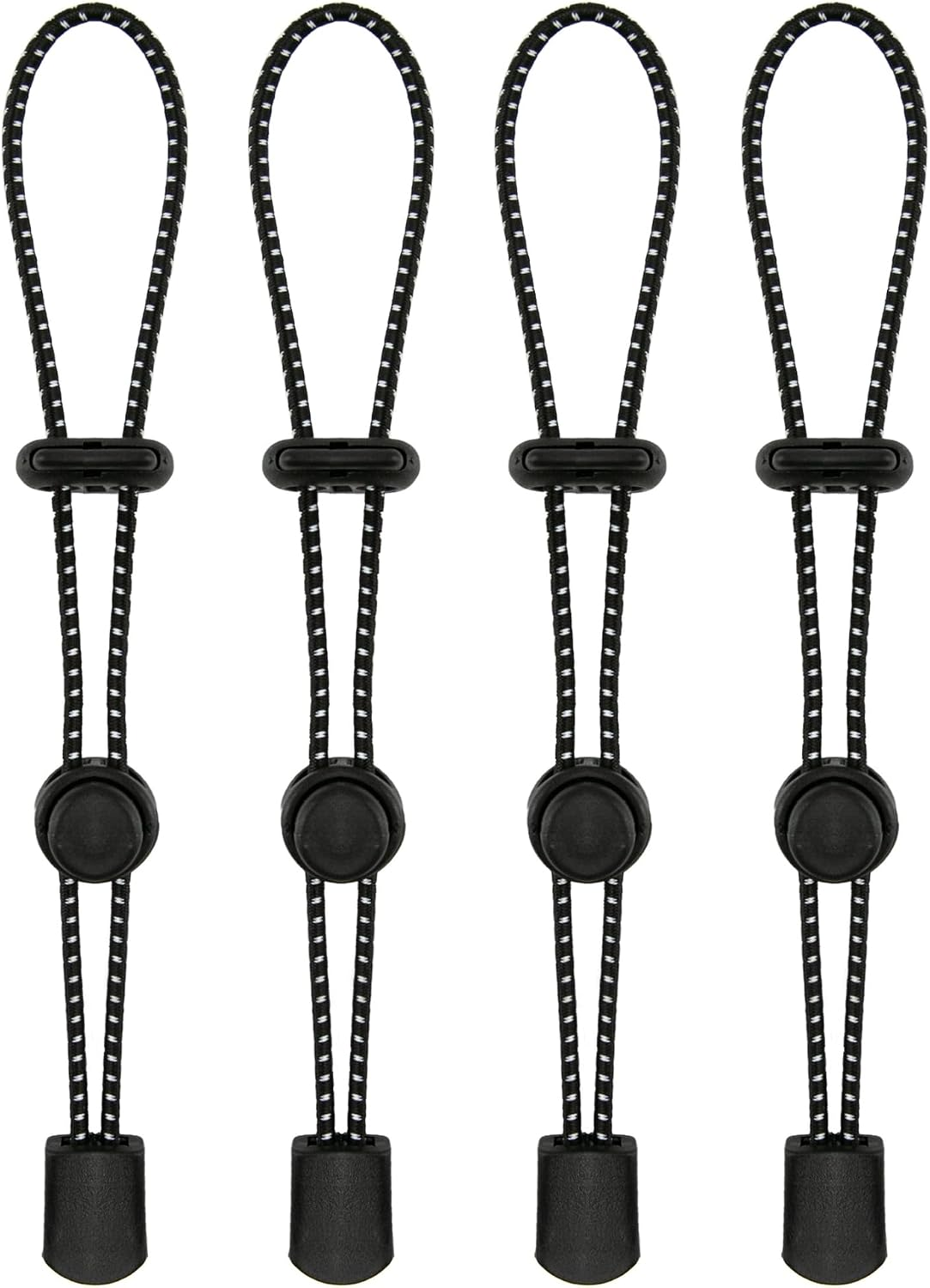 Adjustable Bungee Straps for Climbing Sticks and Trekking Poles - 4 Pack