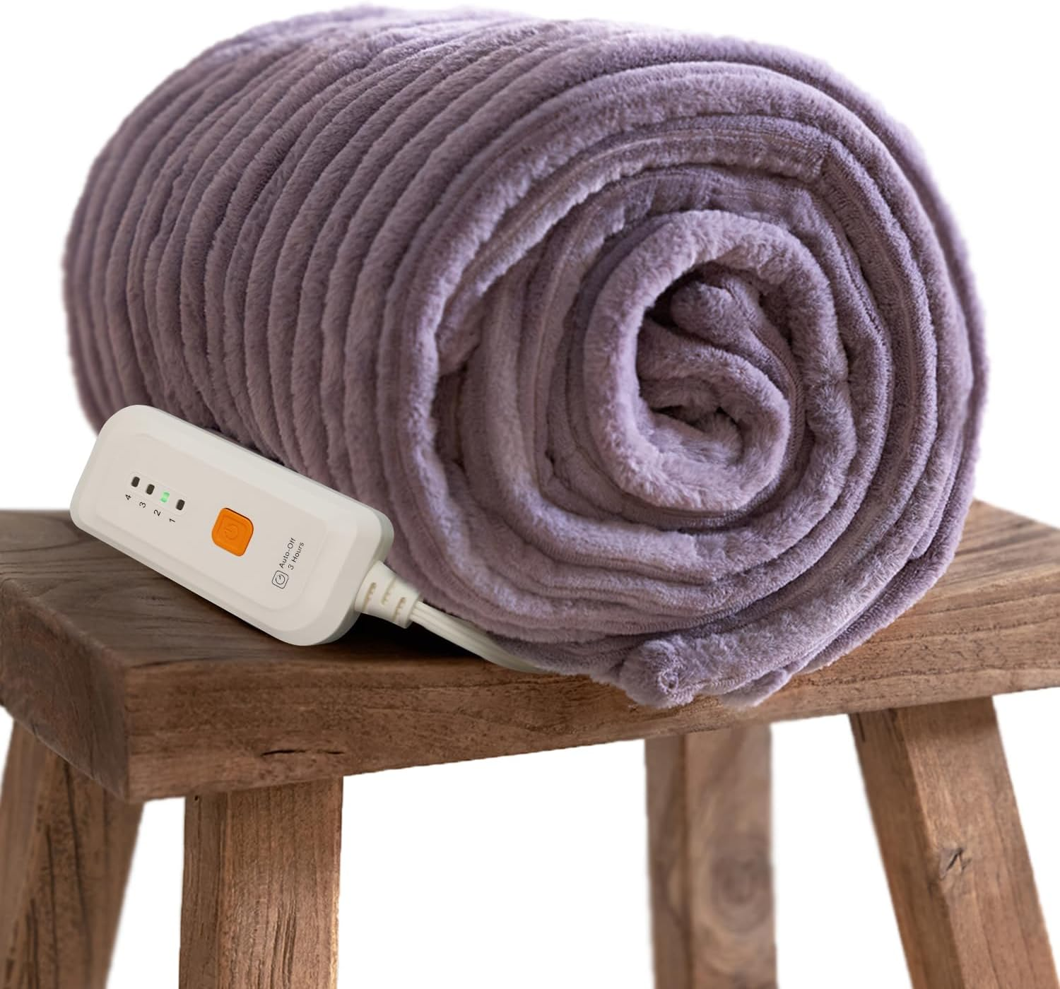 Lavender Heated Blanket With Removable Cover Electric Blanket