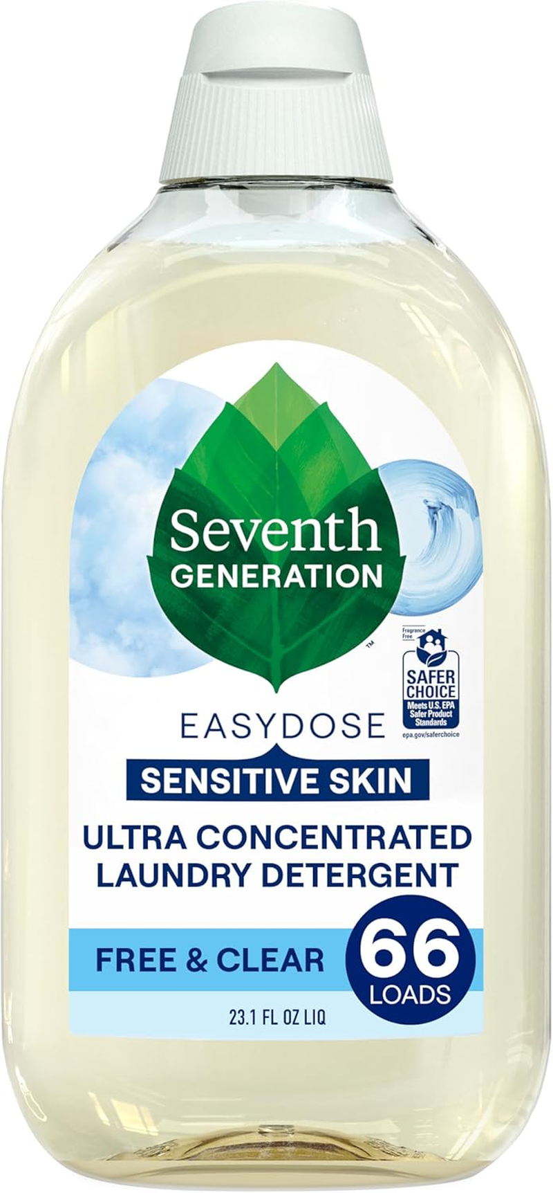 Seventh Generation Easydose Laundry Detergent, Ultra Concentrated: 66 Loads