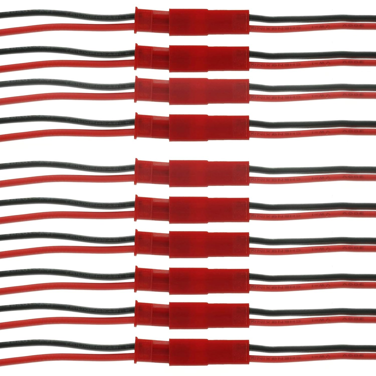 20 Pairs 20 AWG JST Plug Connector 2 Pin Male Female Plug Connector Cable Wire for LED Lamp Strip RC Toys Battery