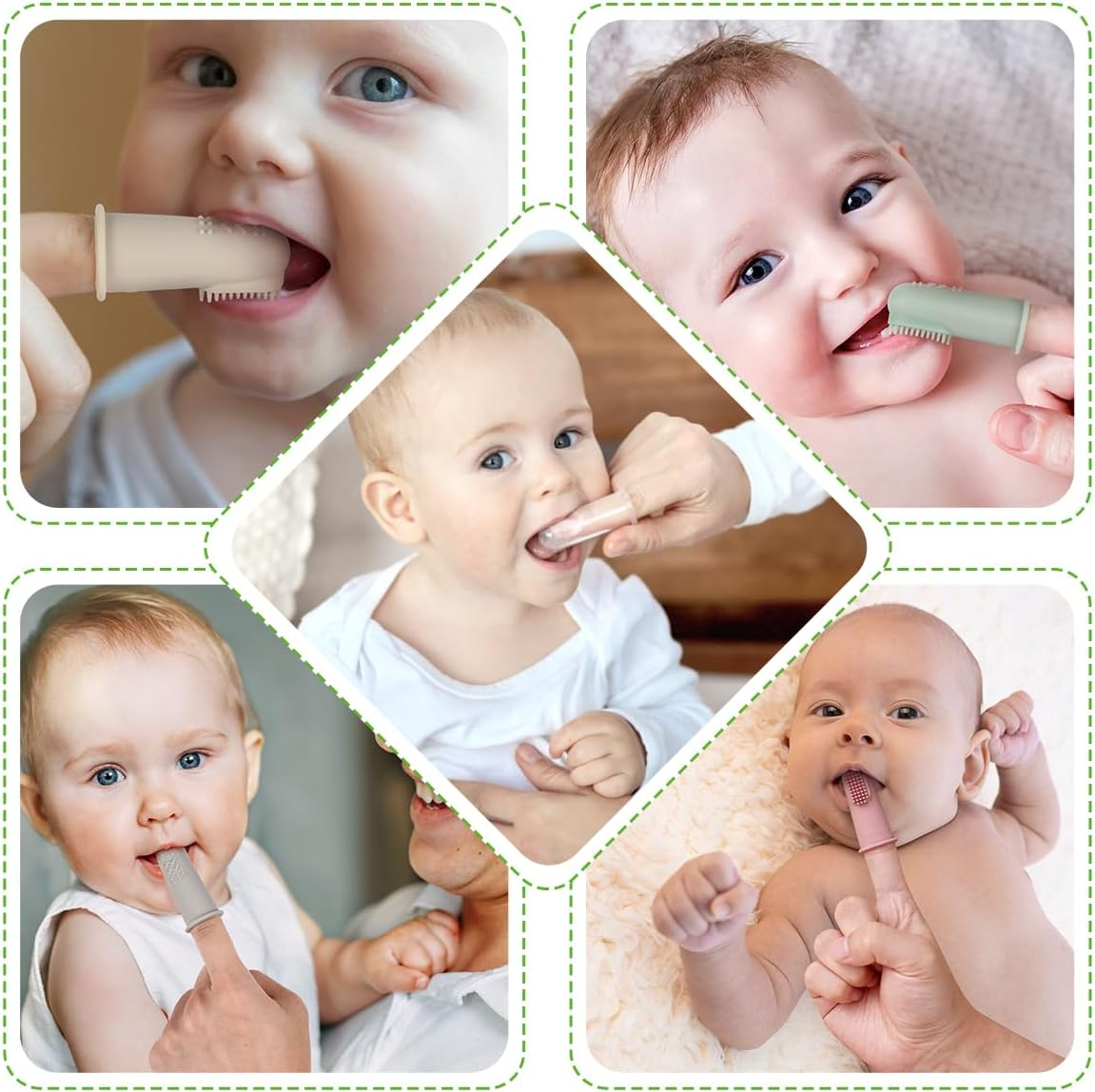 Haakaa Silicone Baby Finger Toothbrush, Oral Care for Infants|Babies|Toddlers... - Picture 7 of 17