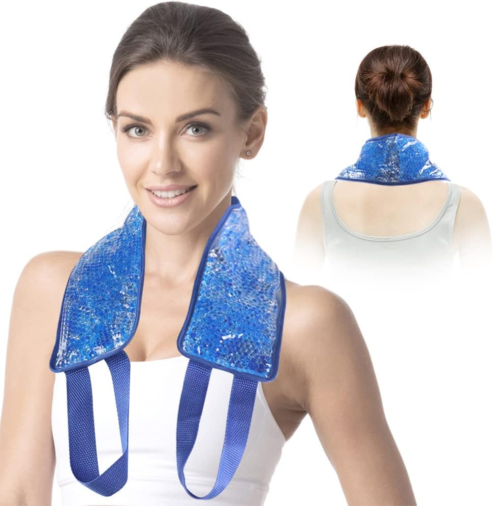 NEWGO®Neck Ice Pack Gel Ice Neck Wrap with Soft Plush Backing, Hot Cold Pack ... - Picture 9 of 13
